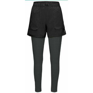 NWT Little Donkey Andy Women's 2 in 1 Stretchy Training Compression Pants, S